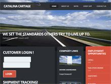 Tablet Screenshot of catalinacartage.com